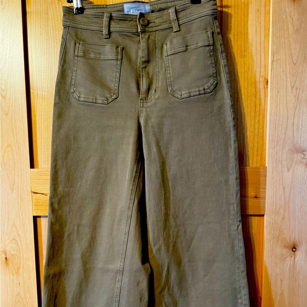 Everlane Wide Leg Cropped Pants
